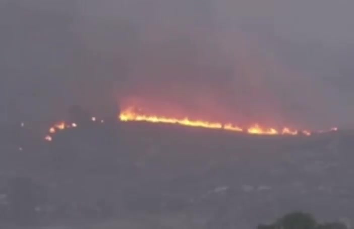 Fires raging out of control on the outskirts of Jerusalem