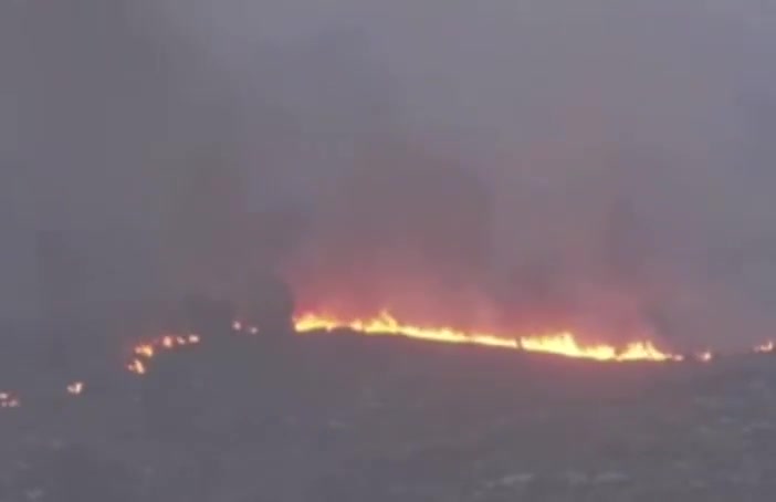 Fires raging out of control on the outskirts of Jerusalem