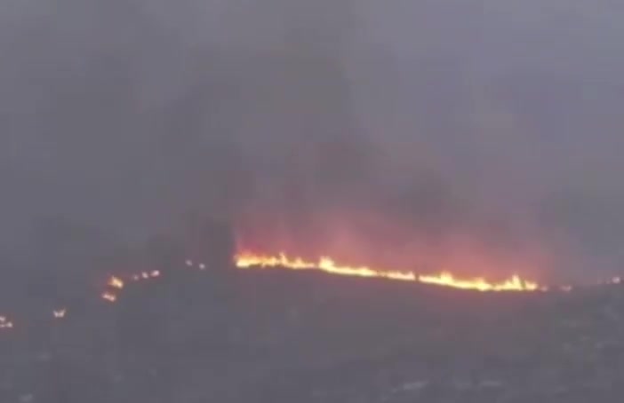 Fires raging out of control on the outskirts of Jerusalem