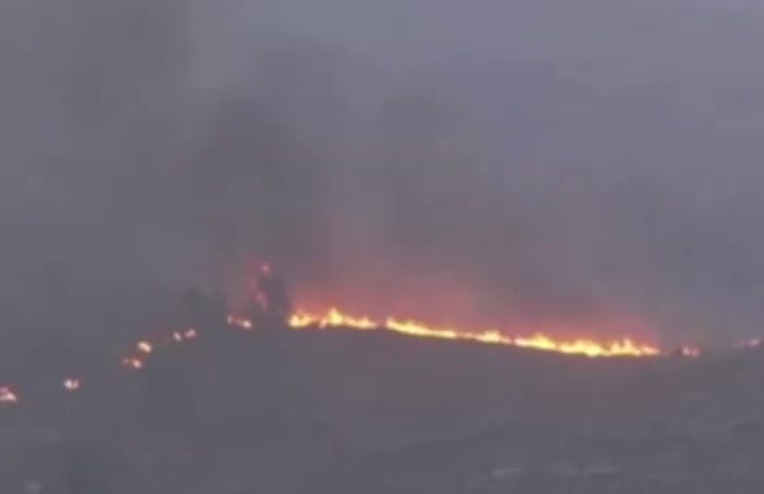 Fires raging out of control on the outskirts of Jerusalem
