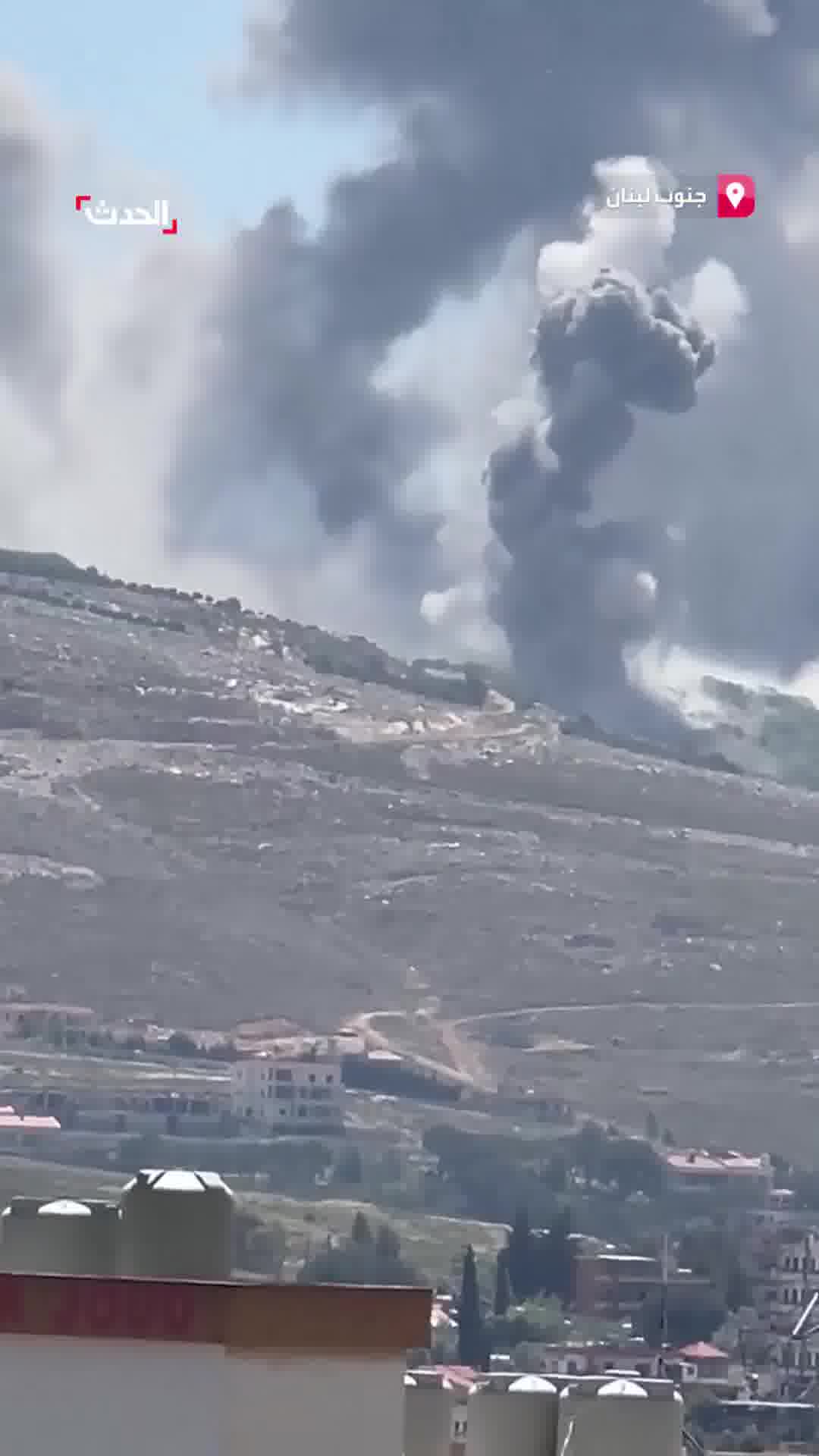 Violent Israeli raids on the town of Kafr Rumman in southern Lebanon. Israel says it bombed more than one Hezbollah target