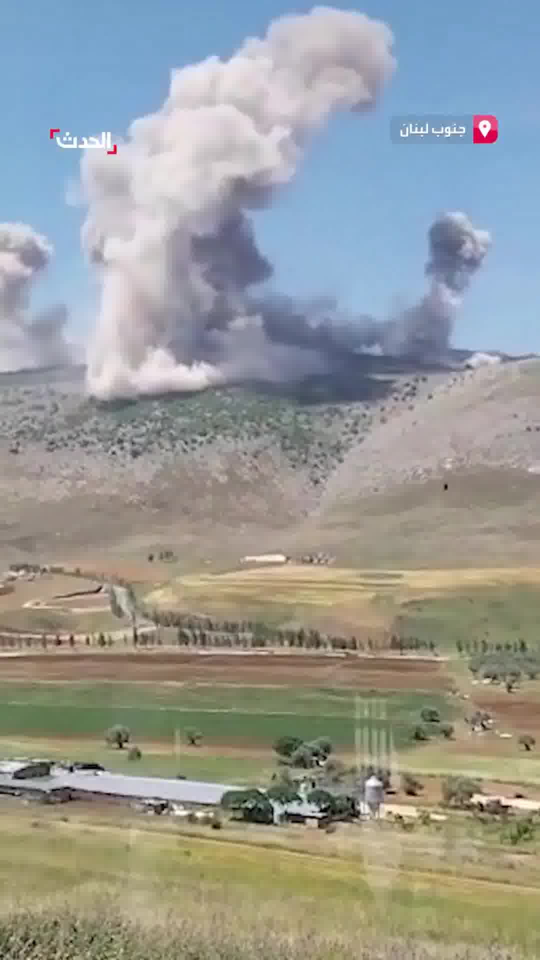 Violent Israeli raids on the town of Kafr Rumman in southern Lebanon. Israel says it bombed more than one Hezbollah target