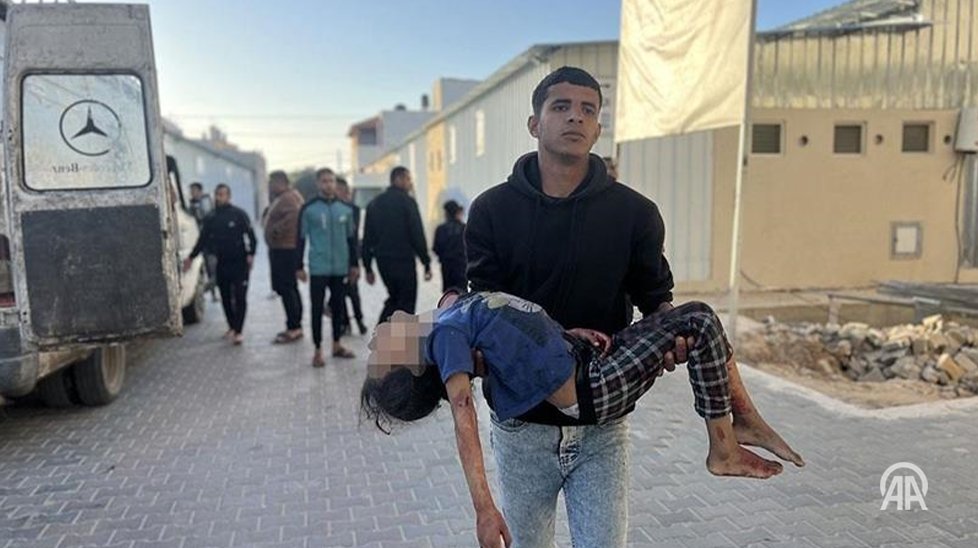 At least 15 Palestinians, including 5 children, were killed in an Israeli airstrike on a school sheltering displaced families in Jabalia, Gaza Strike hit Fatima Bint Asad School’s second floor, housing hundreds