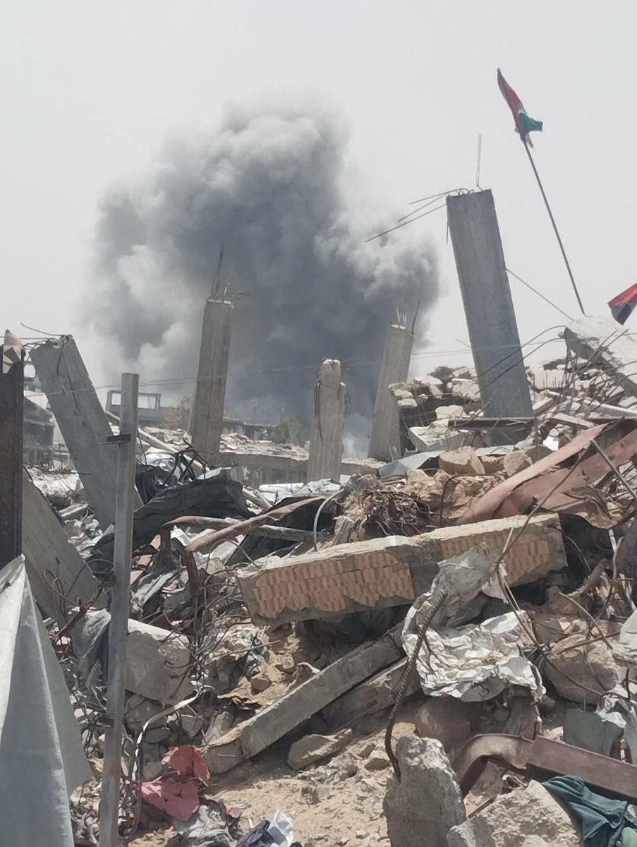 Airstrike targets a site in Jabalia camp, north of the Gaza Strip.