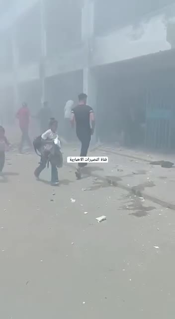 Israeli army strikes in central Gaza Strip: A school in Nusayrat, central Gaza Strip, was bombed. Reports indicate a number of people were injured at the scene.