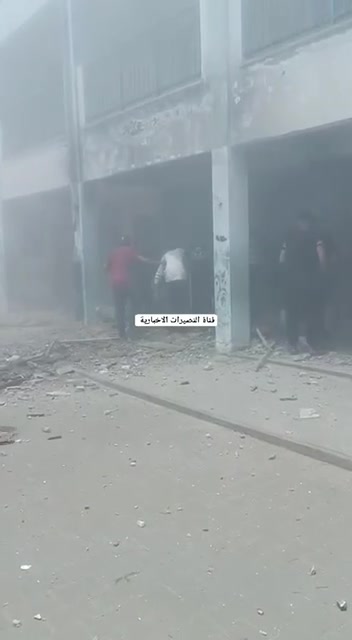 Israeli army strikes in central Gaza Strip: A school in Nusayrat, central Gaza Strip, was bombed. Reports indicate a number of people were injured at the scene.