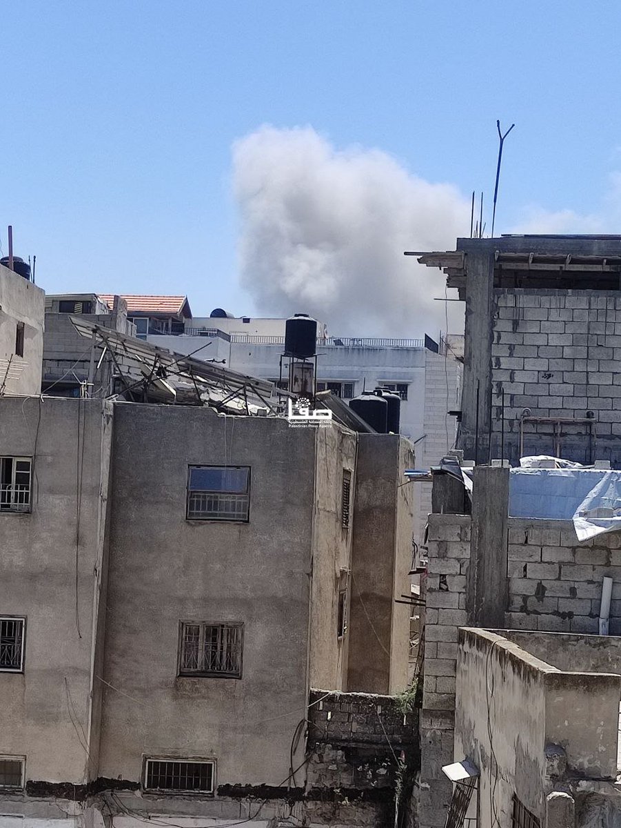 Scenes of airstrikes on the Shuja'iyya neighborhood in eastern Gaza City.