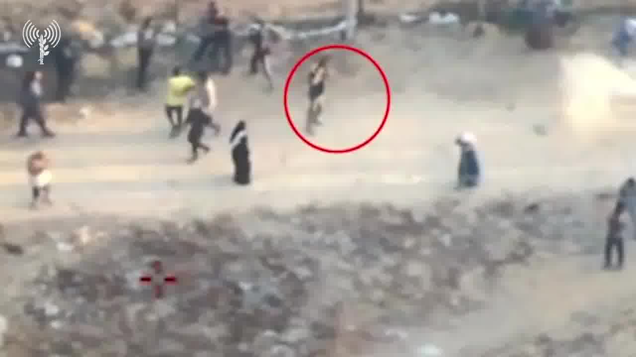 Israeli army drone footage: Gunmen in Gaza shoot at civilians trying to collect humanitarian aid