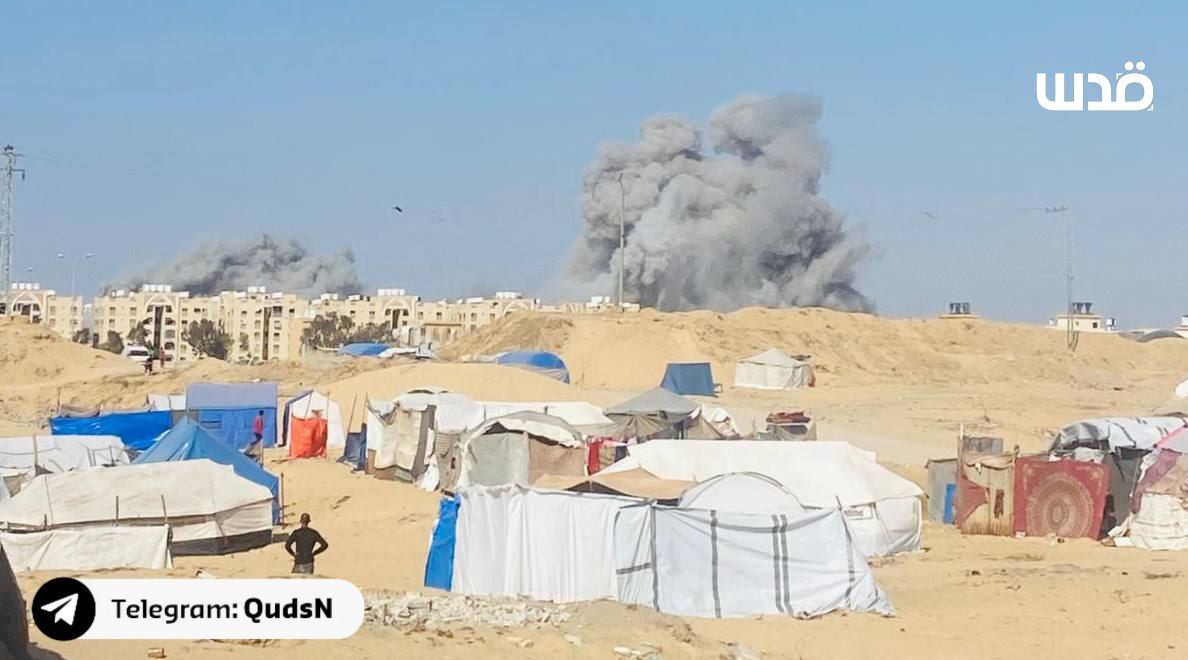 Consecutive Israeli airstrikes hit residential buildings in Hamad City, northwest of Khan Yunis.