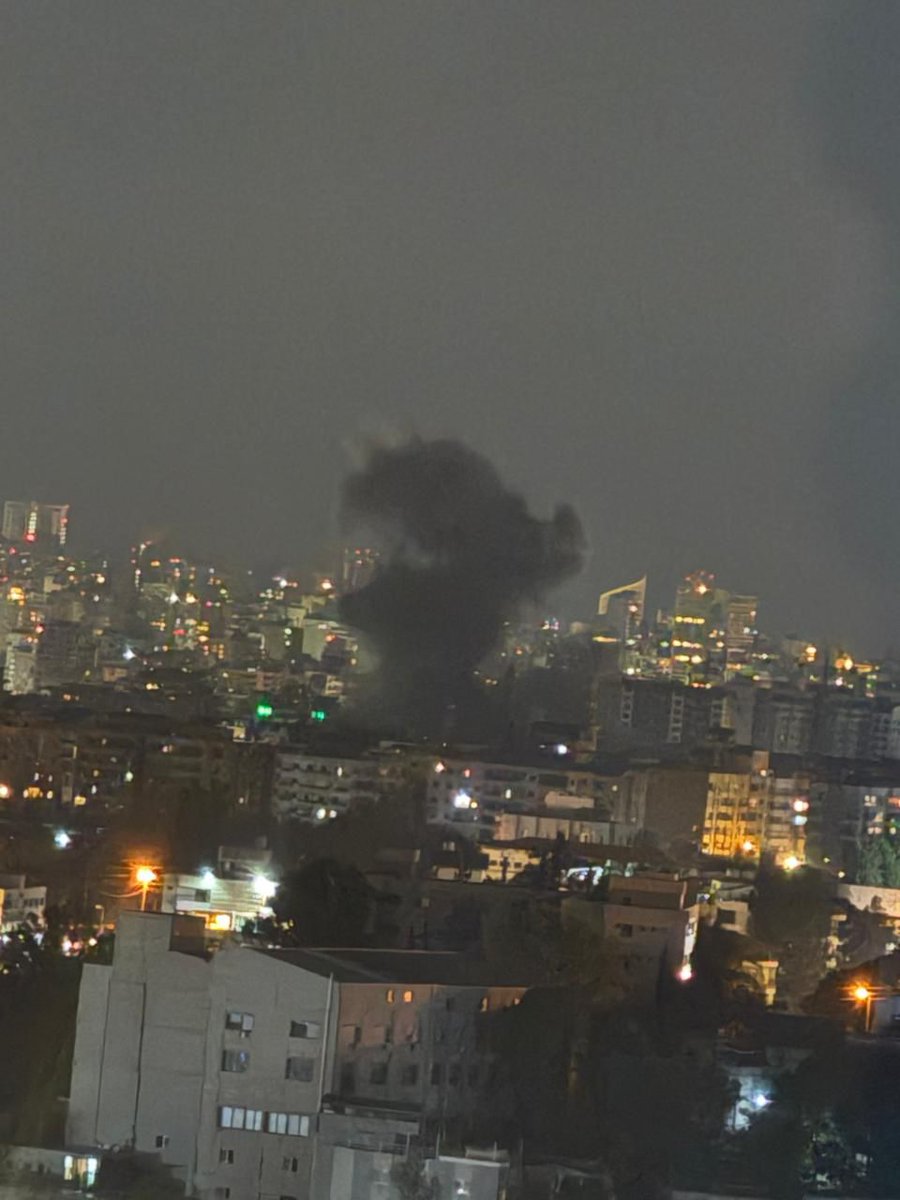 A raid targets the southern suburb of Beirut