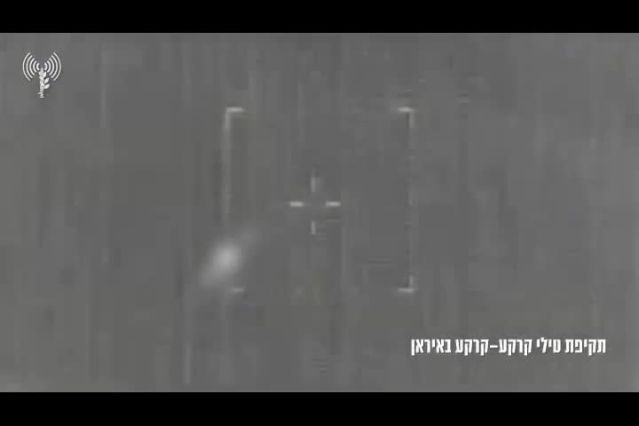 The Israeli Air Force bombed Iranian ballistic missiles aimed at Israel in its strikes in Iran earlier today, the military says, publishing footage of the strike. It also publishes a video of strikes on other weaponry in Iran