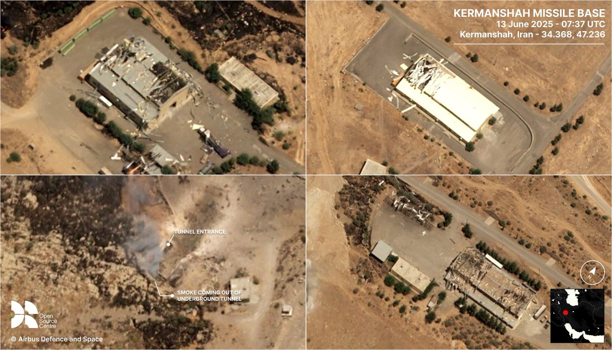 Kermanshah Missile Base, a facility believed to store Iranian ballistic missiles