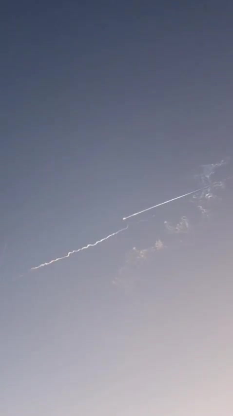 Iranian ballistic missiles were recorded over the northern West Bank a short time ago