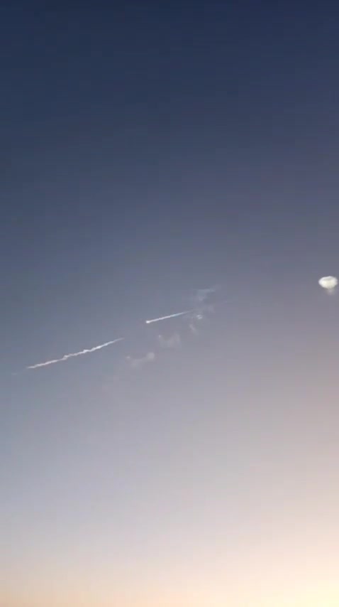 Iranian ballistic missiles were recorded over the northern West Bank a short time ago