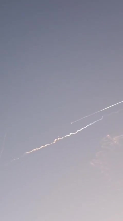 Iranian ballistic missiles were recorded over the northern West Bank a short time ago