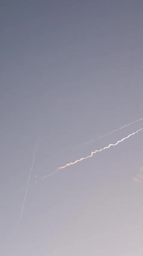 Iranian ballistic missiles were recorded over the northern West Bank a short time ago