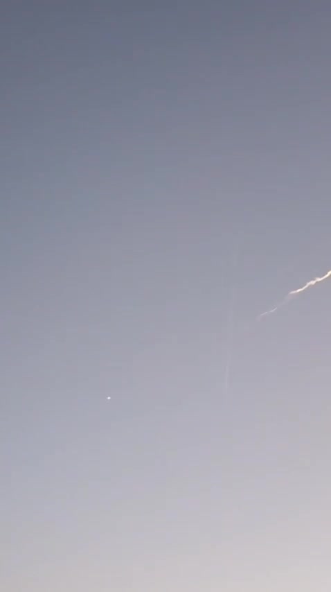 Iranian ballistic missiles were recorded over the northern West Bank a short time ago