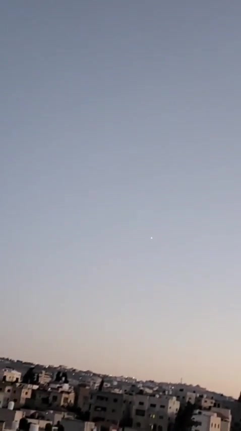 Iranian ballistic missiles were recorded over the northern West Bank a short time ago