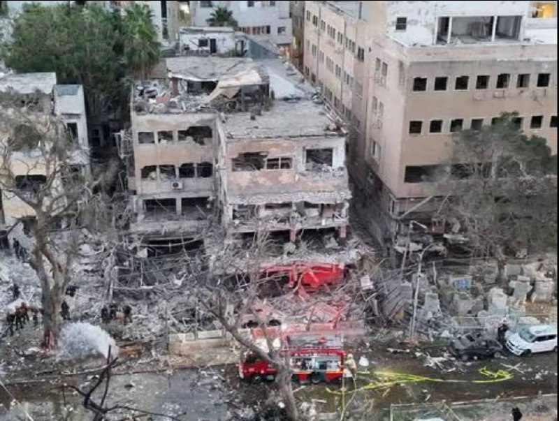 Three were killed when one of the Iranian missiles hit Petah Tikva. Photo: United Hatzalah Drone Unit