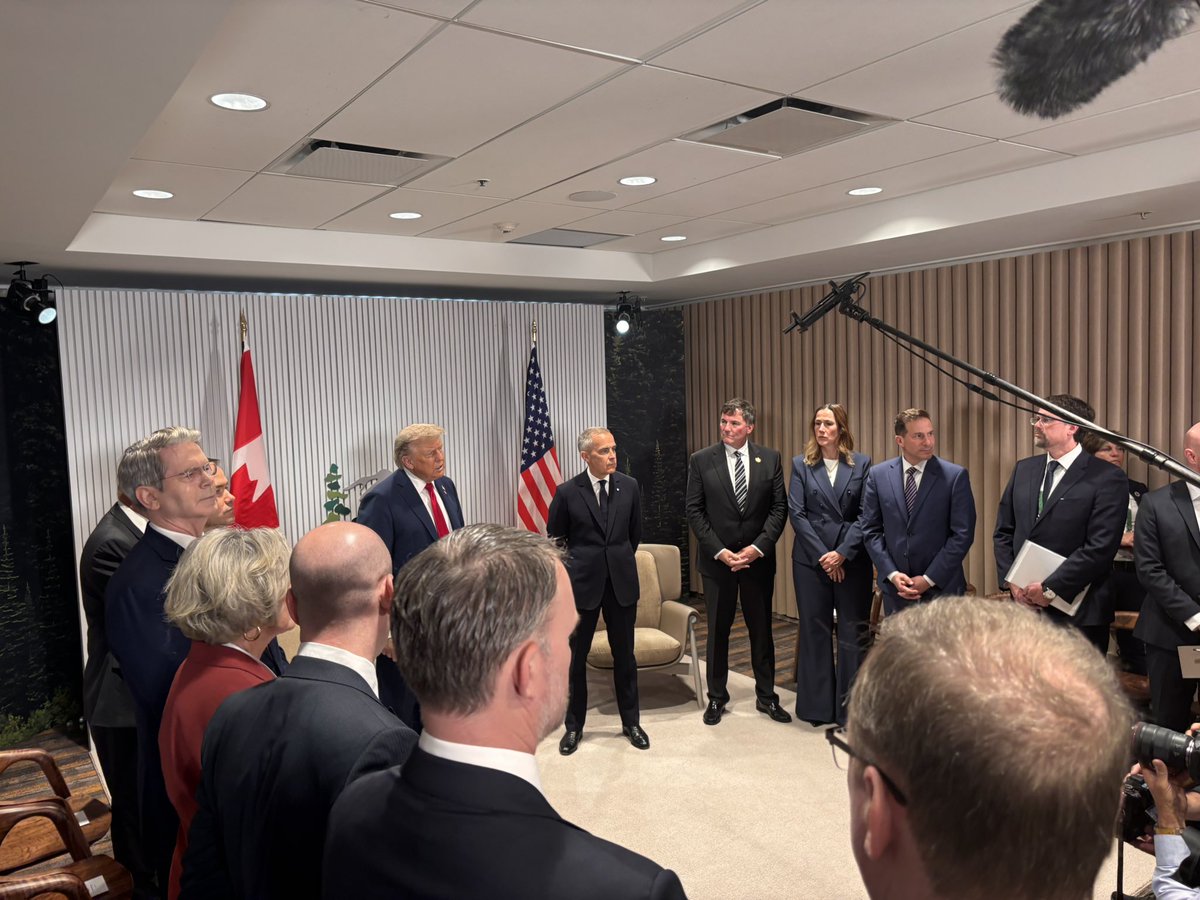 Yeah, Iran is backchanneling to US, Trump tells us in Canada. They'd like to talk but they should have done that before, he said. Iran is not winning this war.