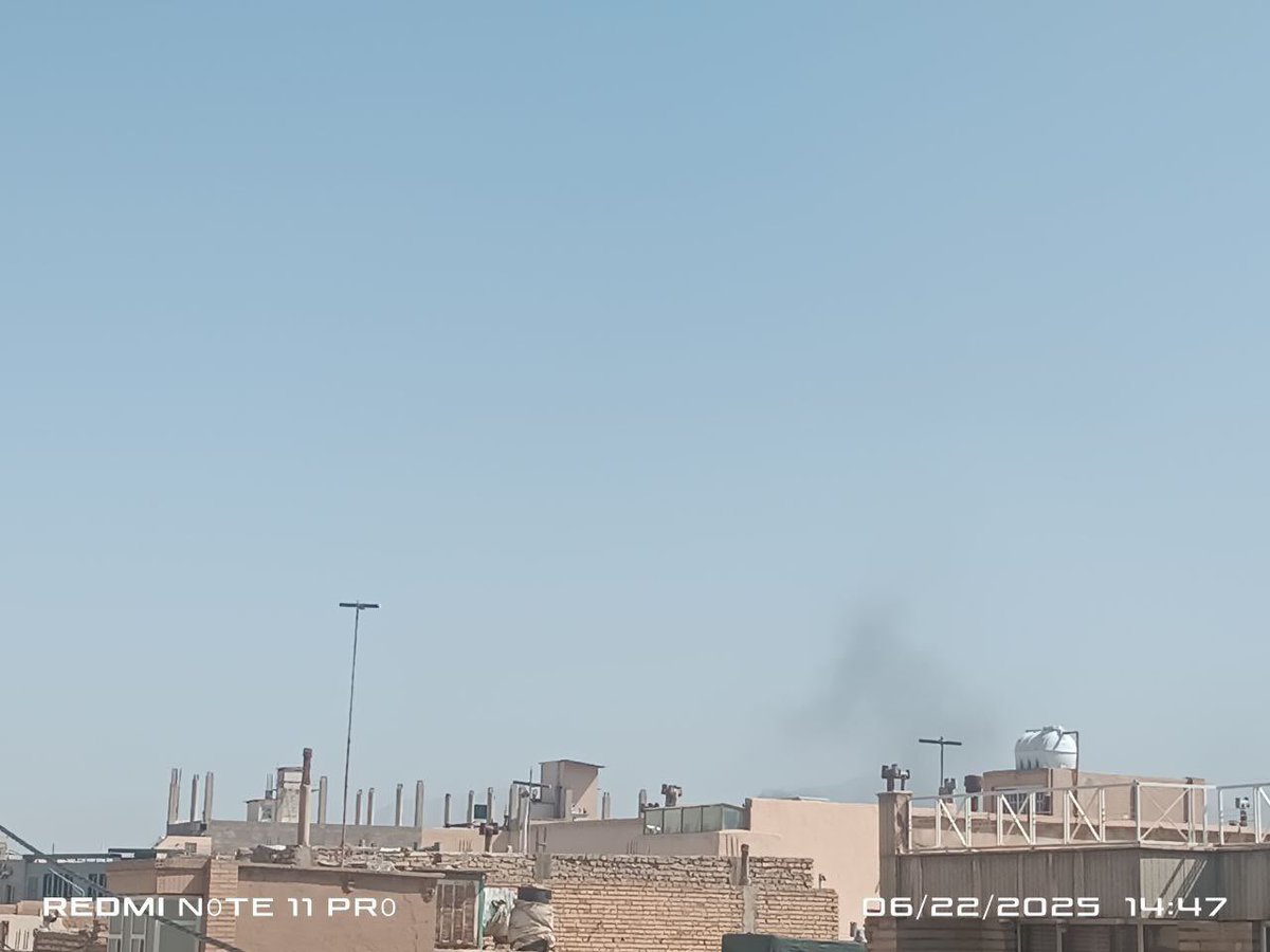 Israeli airstrikes struck Dashti Power Plant in Yazd, central Iran