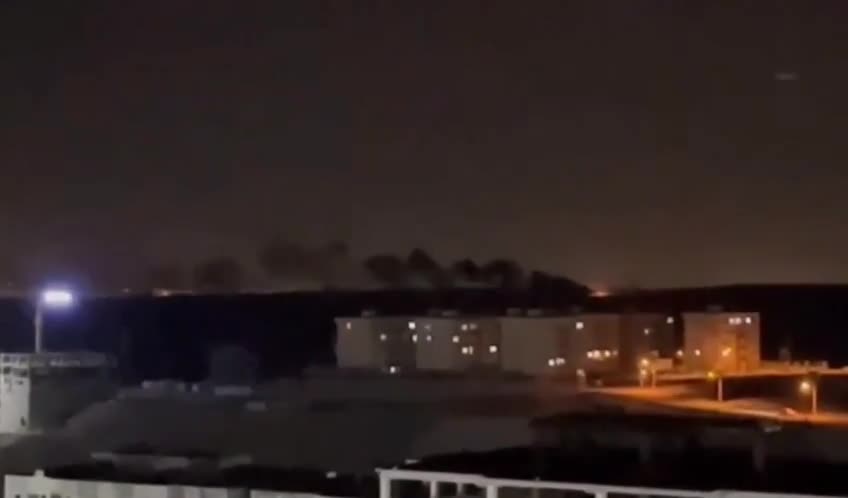 Thick smoke seen over Tabriz after Israeli strikes