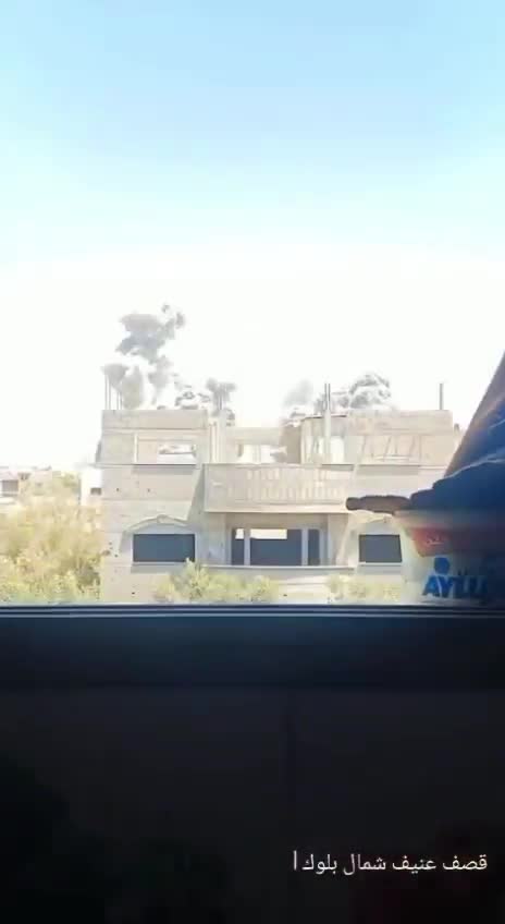 A residential building was bombed north of Al-Bureij camp in the central Gaza Strip.