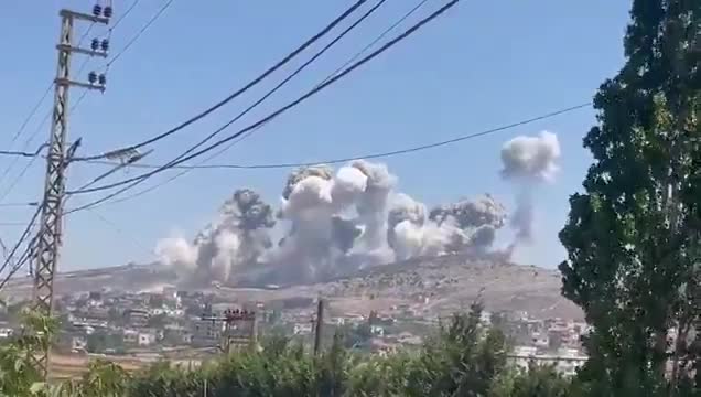 Today, Israeli aircraft carried out more than twenty raids targeting the Ali al-Taher forests, the Kafr Tibnit heights, and Nabatieh al-Fawqa, using concussion missiles whose explosions caused a tremendous explosion that reached as far as Tyre and Naqoura. Israeli army spokesman Avichay Adraee said that the raids targeted a site used to manage Hezbollah's fire control and protection systems in the Mount Shqif area in southern Lebanon.