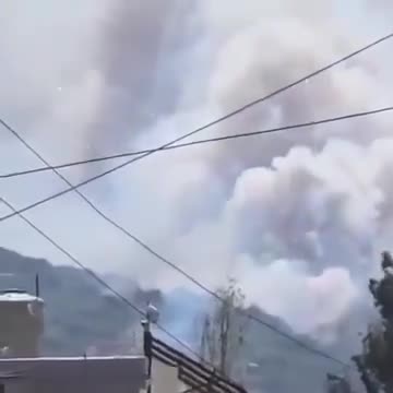 Following an airstrike on a Hezbollah arms site in southern Lebanon, secondary explosions and a rocket launch can be seen from multiple angles. The Israeli army says a Hezbollah rocket is responsible for striking a nearby building, killing one and others wounded