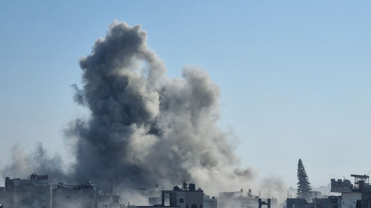 An Israeli airstrike targeted a house in Jabalia, northern Gaza Strip.