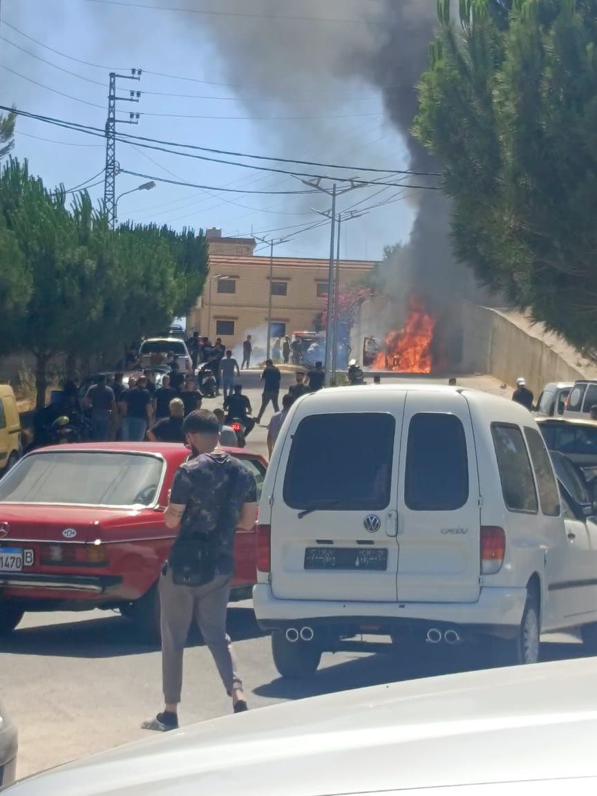 An Israeli drone strike targeted a car near Al-Ma'sara in the city of Bint Jbeil, south Lebanon.