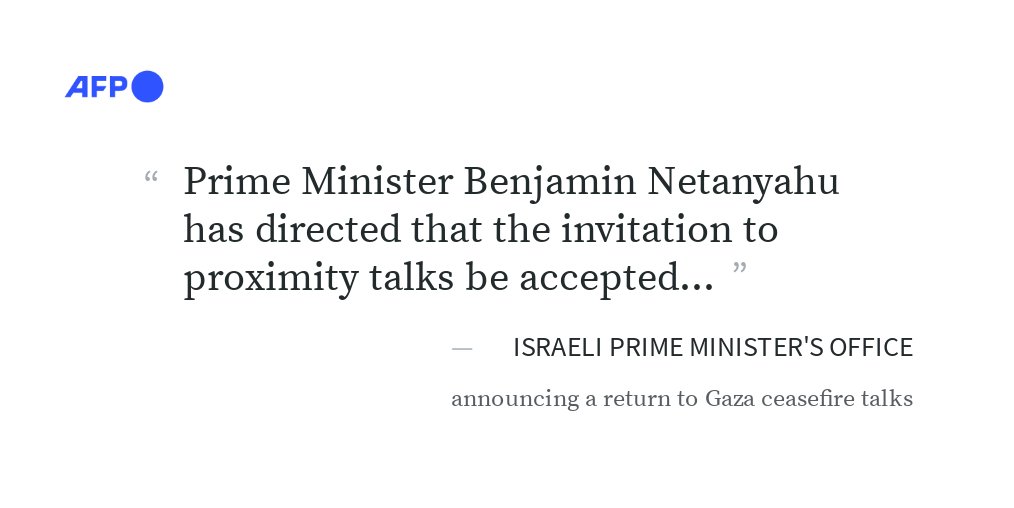 Israeli Prime Minister Benjamin Netanyahu said he was sending a team to Qatar Sunday for talks on a truce and hostage release in Gaza, after Hamas said it was ready to start negotiations immediately