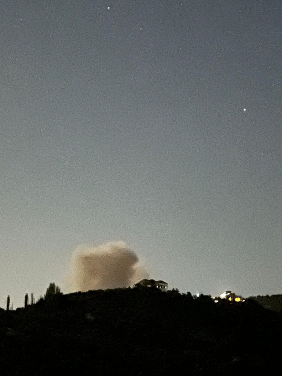 An airstrike targeted Wadi al-Zein in the outskirts of Bouday in the Bekaa.