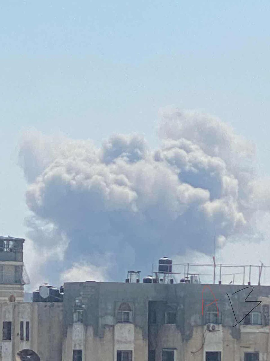 Aircraft launch raids on Jabalia, north of the Gaza Strip.