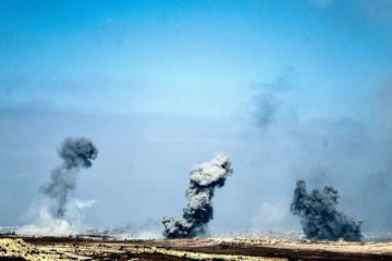 Intensive airstrikes in the Gaza Strip