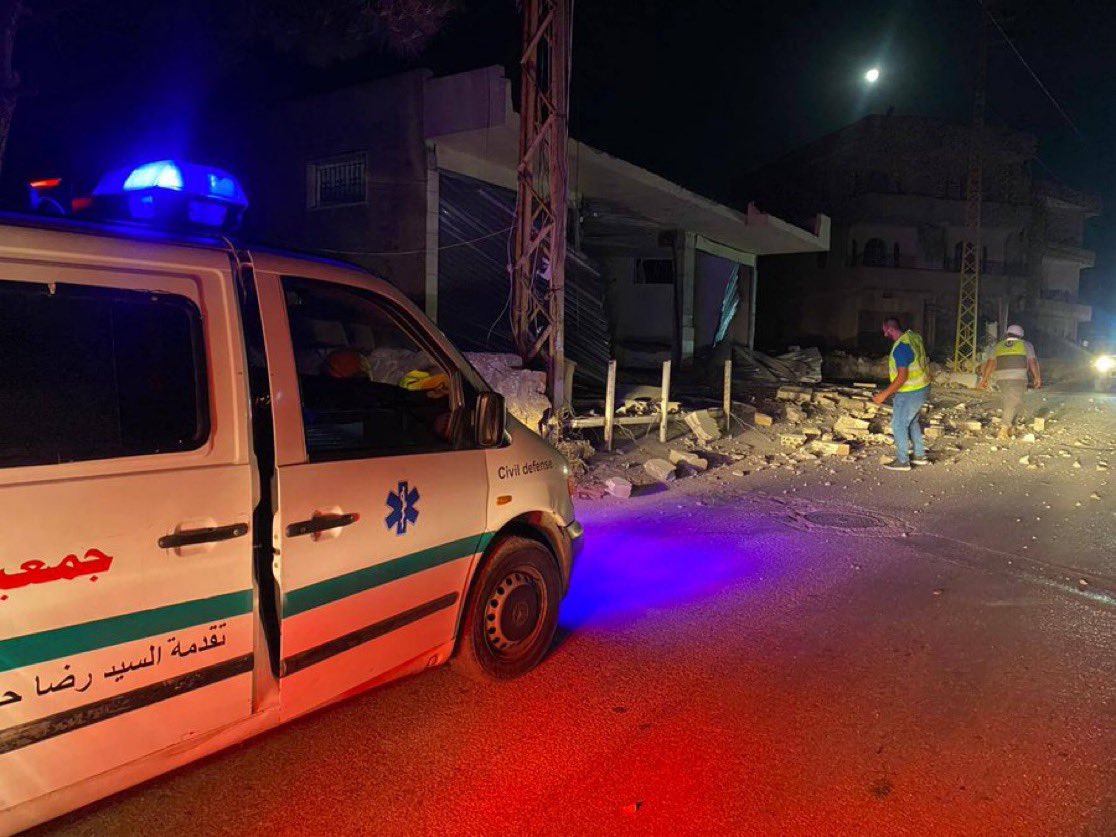 The Israeli army confirms it struck a Hezbollah military command center in the area of Yohmor in southern Lebanon. The Israeli army said the command center operated under the cover of a civilian structure. According to Lebanese media, it was used as cafe