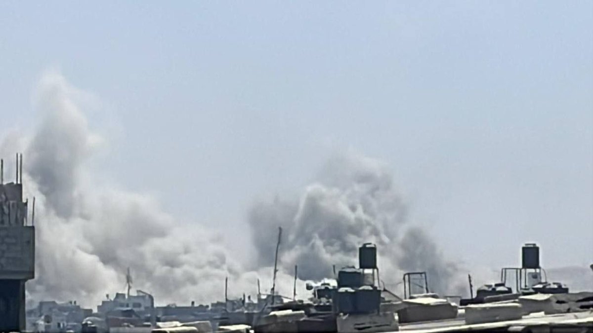 Violent raids in the vicinity of the security incident in eastern Gaza.