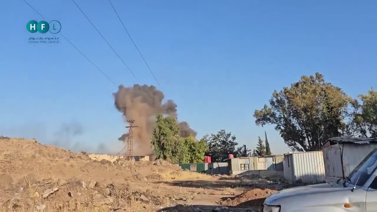 Israeli airstrike(s) just targeted the town of Mazraa (West Suwayda) after it was freshly captured by Damascus forces