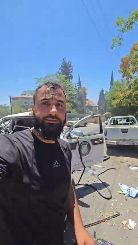 A journalist documents the targeting of the Ministry of Interior forces' air force to prevent the restoration of security and stability in Sweida