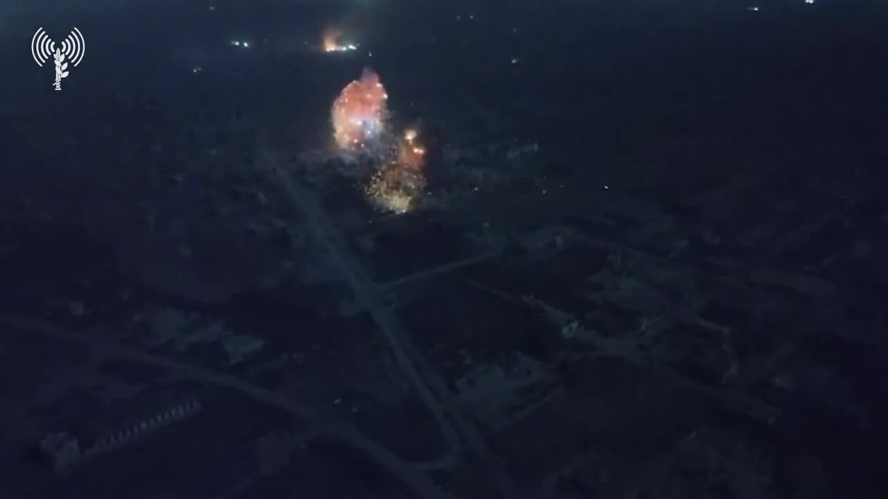 The Israeli army releases footage showing the demolition of tunnels and booby traps in Beit Hanoun, amid an ongoing offensive against Hamas in the northern Gaza town. Troops of the Givati Infantry Brigade killed dozens of operatives in combat and by directing airstrikes