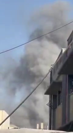 Israeli airstrike targeted the Abu Helou East School in the Bureij refugee camp in the central Gaza Strip a short while ago.