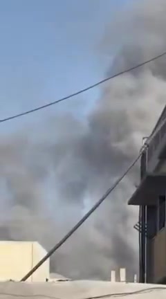 Israeli airstrike targeted the Abu Helou East School in the Bureij refugee camp in the central Gaza Strip a short while ago.