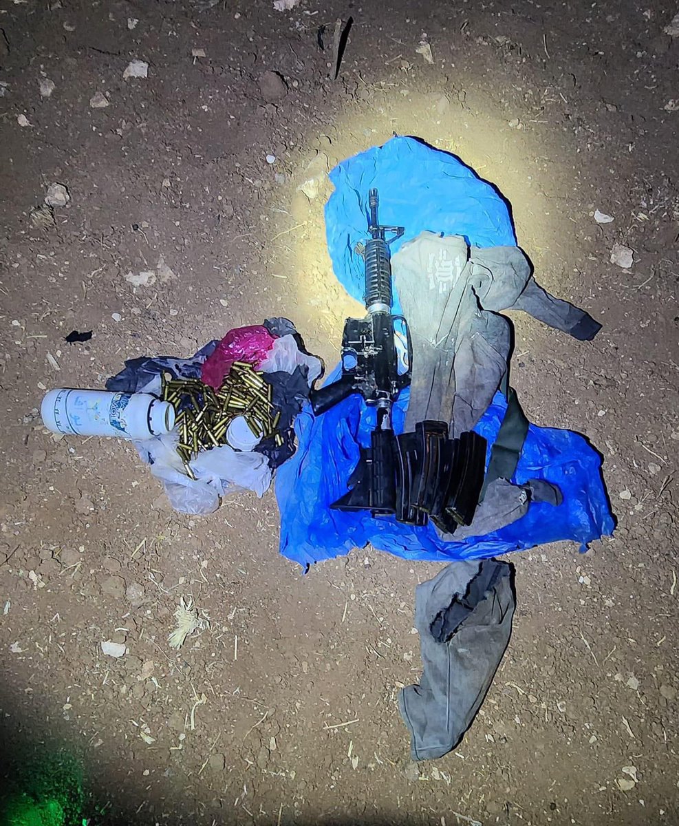 Weapons and explosives seized by Israeli security forces in the West Bank this week, where continuing counterterrorism raids saw 70 suspects arrested and planned attacks thwarted