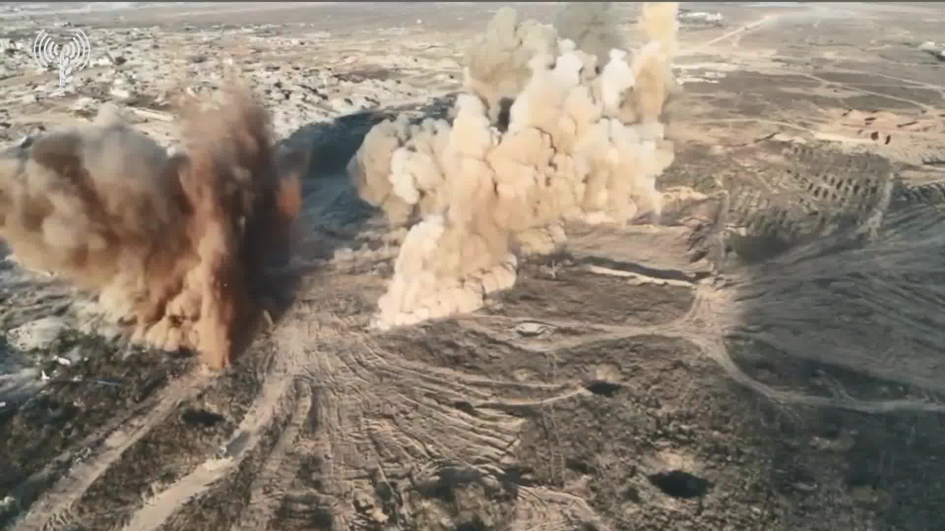 In northern Gaza's Jabalia, the Israeli army says it demolished 2.7 kilometers worth of tunnels during recent operations carried out by the 401st Armored Brigade in the area.  The underground passages were some 20 meters deep, according to the military. They were destroyed by combat engineers