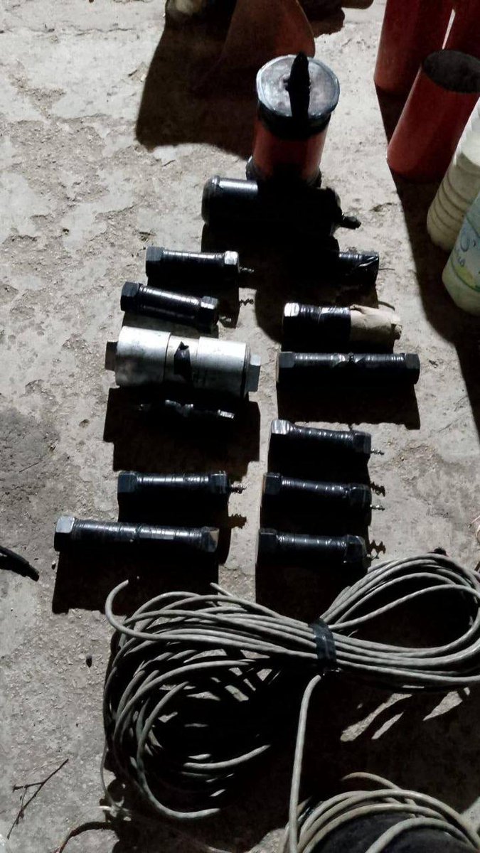 Security forces in Nablus, raided a warehouse, dismantled an ISIS-linked cell, and seized a large quantity of explosives