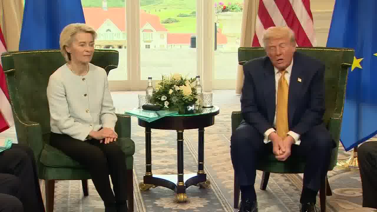 REPORTER: Should Israel be doing more to allow food in Gaza? TRUMP: Say it. REPORTER: Should Israel be doing more to allow food in Gaza? TRUMP: What is she saying? SOMEONE ELSE: Should Israel be doing more to allow food in Gaza? TRUMP: You really at least want to have somebody say thank you. No other country gave anything. We gave $60m for food for Gaza