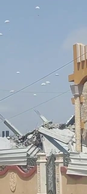 Earlier today, military cargo aircraft of the United Arab Emirates, Jordan, and for the first time Egypt, airdropped 52 pallets of humanitarian aid, including food, water, and other supplies, to residents in both the Northern and Southern Gaza Strip. The airdrops were coordinated with the Israel Defense Force and the Coordinator of Government Activities in the Territories (COGAT), with the Israeli army stating that the drops are part of a “series of actions aimed at improving the humanitarian response in the Gaza Strip.”