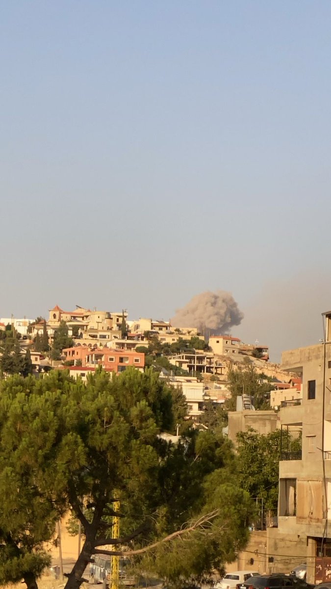 An Israeli raid targets the town of Nabi Sheet in the Bekaa.