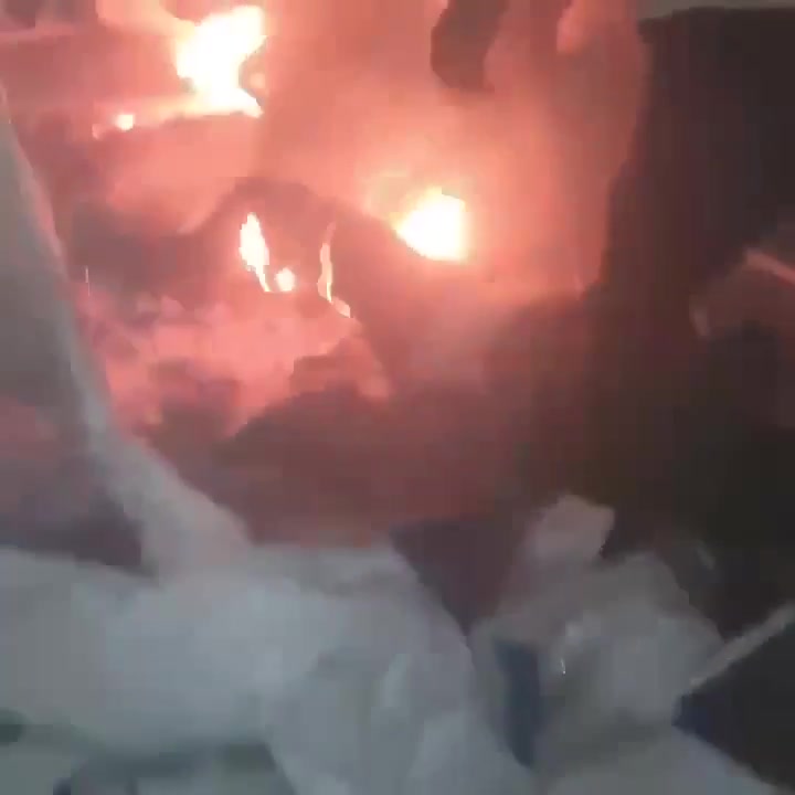 Footage claimed to show the aftermath of an Israeli airstrike earlier tonight on a tent containing an Al Jazeera correspondent team near Al-Shifa Hospital in the Northern Gaza Strip, resulting in the death of journalists Anas Jamal Al-Sharif and Mohammed Quraiqa as well as three photojournalists with Al Jazeera.
