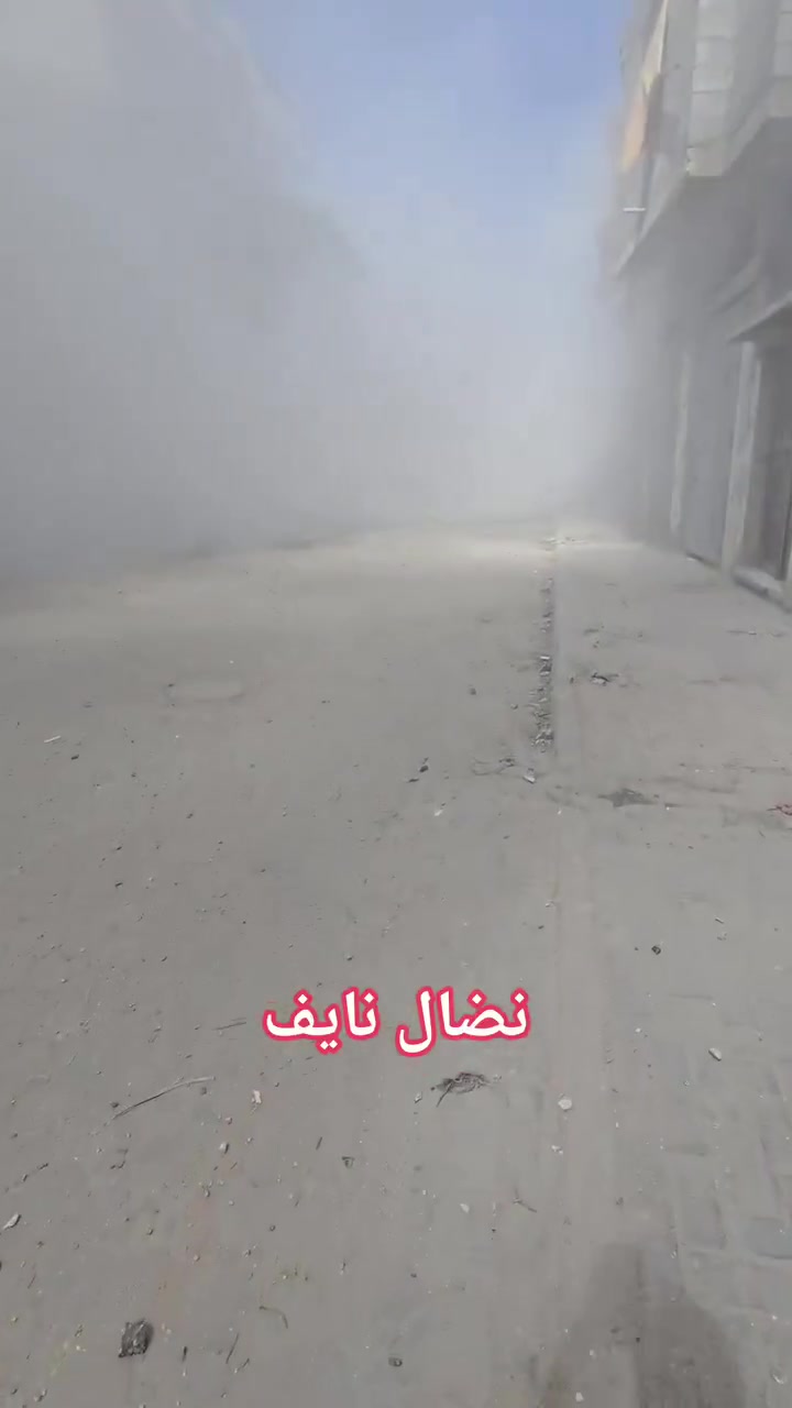 Violent raids targeting the vicinity of the Islamic complex in the Sabra neighborhood in Gaza City.